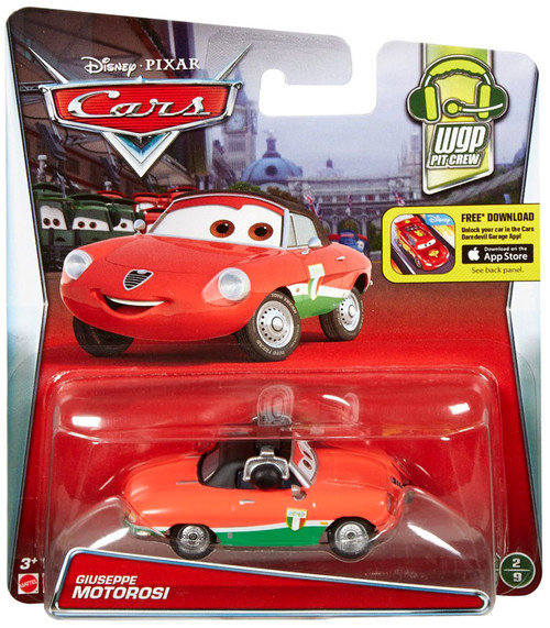 Disney Pixar Cars WGP Pit Crew Giuseppe Motorosi 155 Diecast Car 29 ...