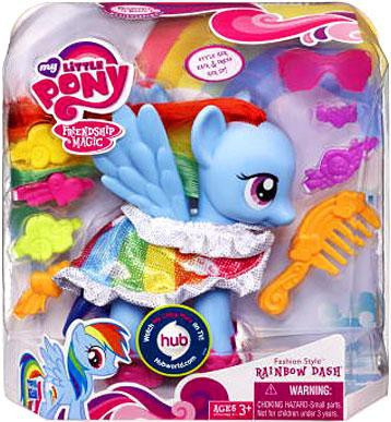 My Little Pony Friendship is Magic Fashion Style Rainbow Dash Figure ...