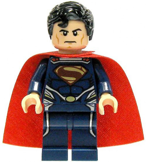 LEGO DC Universe Super Heroes Loose Superman Minifigure Dark Blue Loose ...