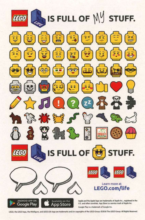 LEGO Lego Life Sticker Sheet - ToyWiz LEGO Lego Life Sticker Sheet - ToyWiz