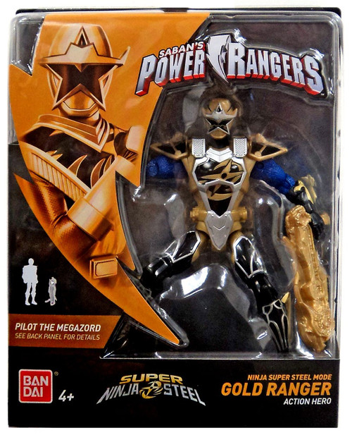 gold power ranger ninja steel toy