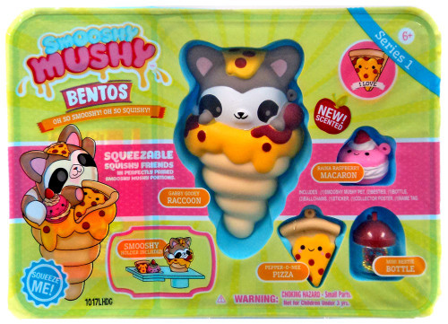 Smooshy Mushy Bentos Series 1 Gabby Gooey Raccoon Playset Redwood - ToyWiz