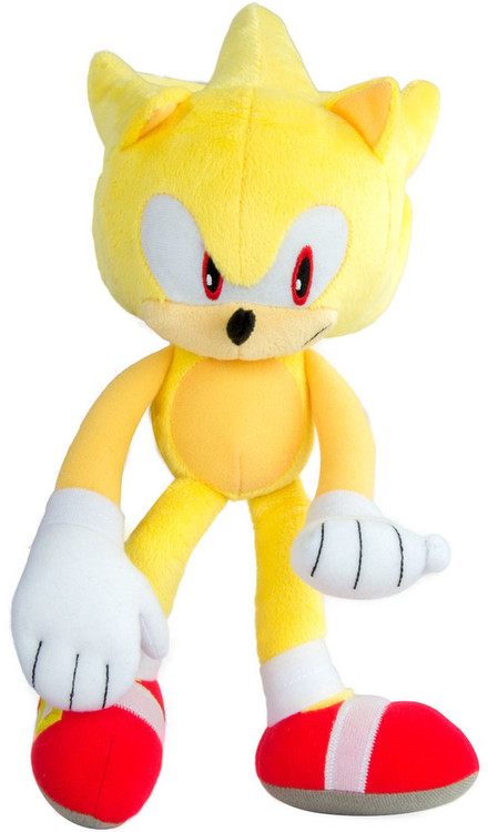 Sonic The Hedgehog Super Sonic 12 Deluxe Plush Modern TOMY - ToyWiz