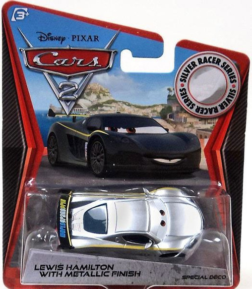 Disney Cars Cars 2 Silver Racer Series Lewis Hamilton with Metallic