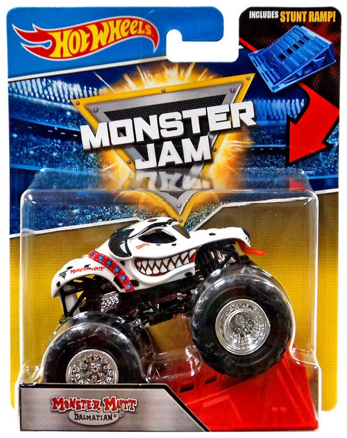 Hot Wheels Monster Jam Monster Mutt Dalmatian 164 Die Cast Car Stunt