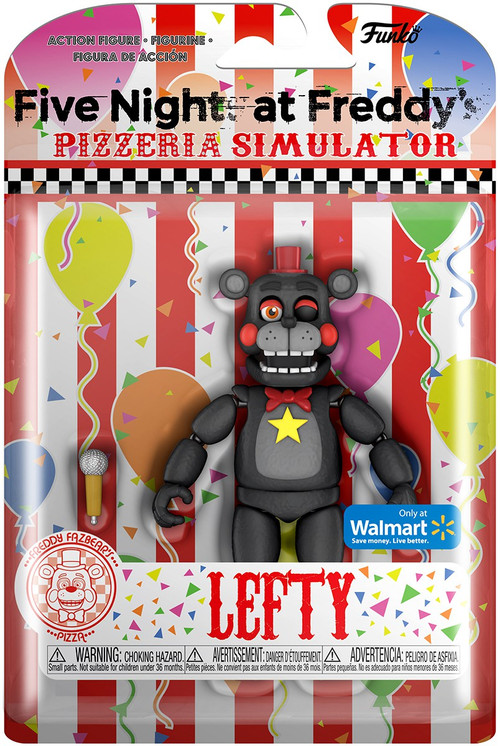 Funko Five Nights at Freddys Pizzeria Simulator Lefty Exclusive Action ...