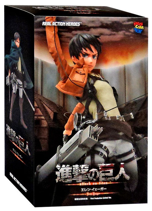 Attack on Titan Real Action Heroes Eren Yeager Collectible Figure Medicom Toys - ToyWiz