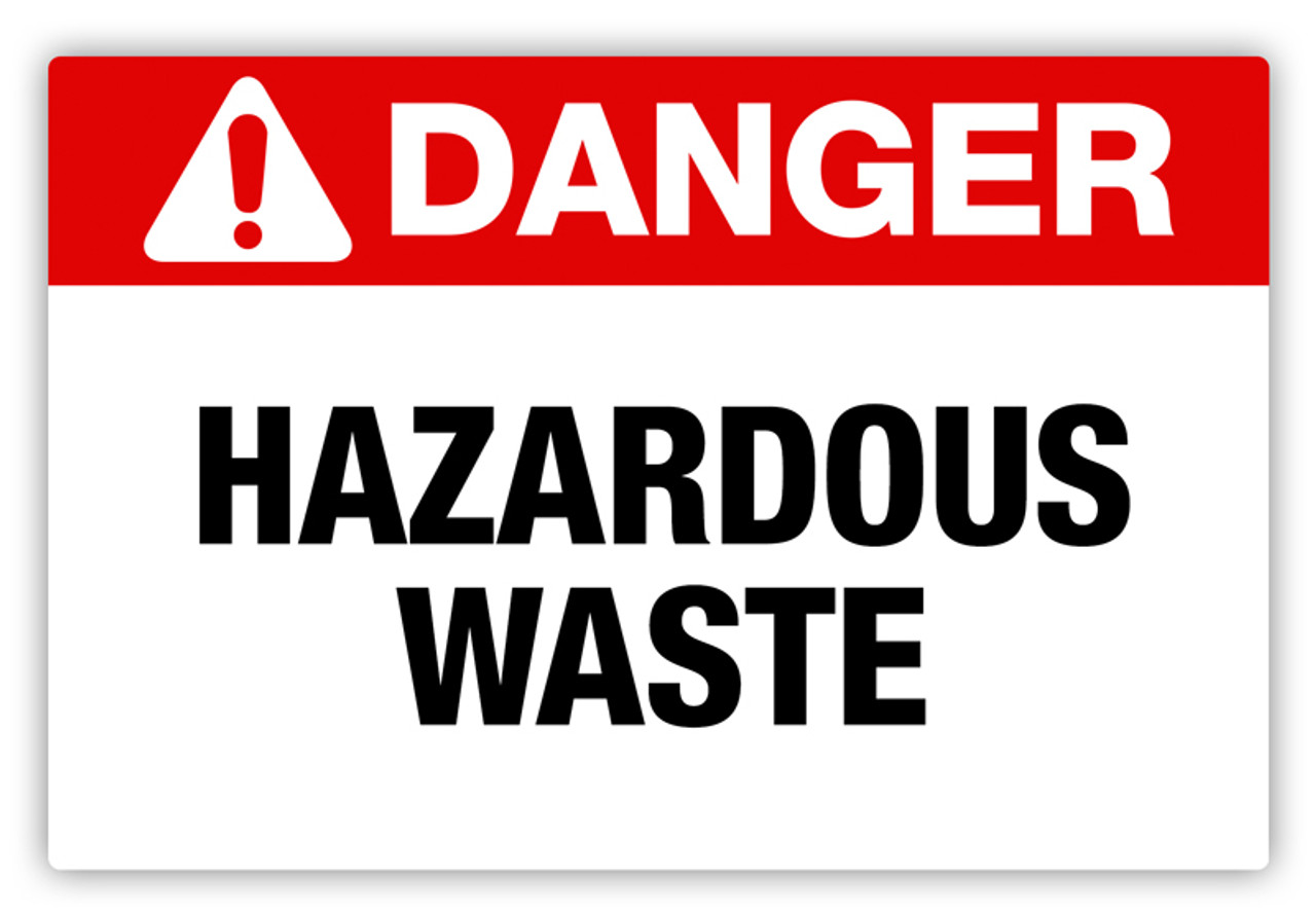 Danger Hazardous Waste Label Creative Safety Supply