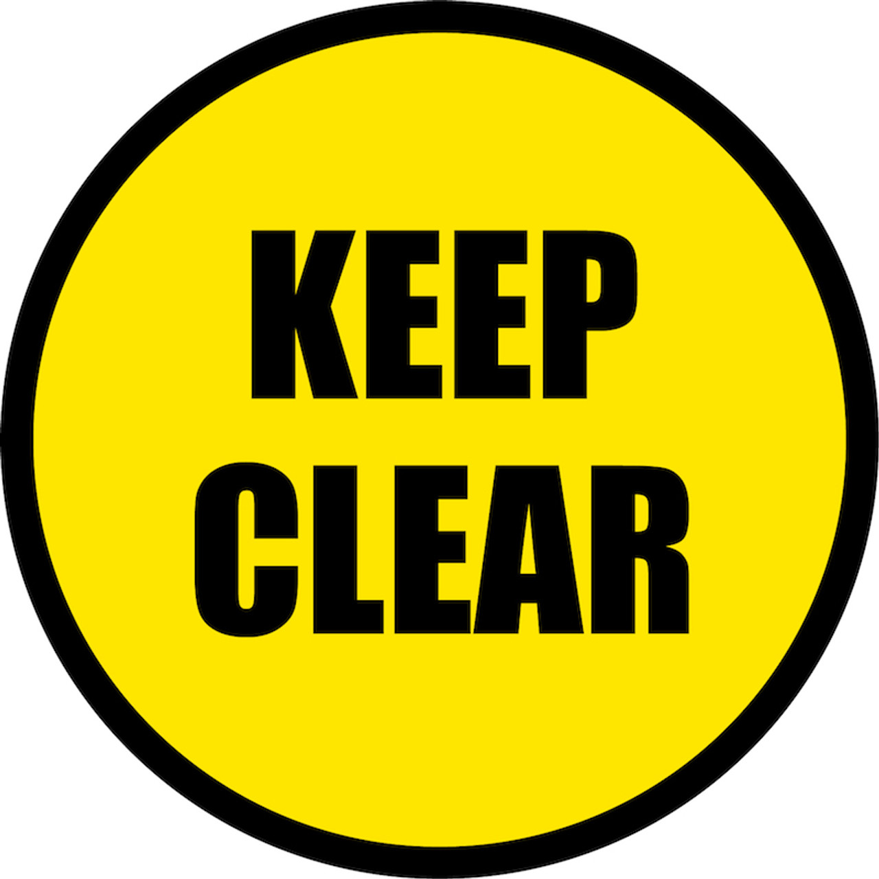 Keep Clear Floor Sign Creative Safety Supply