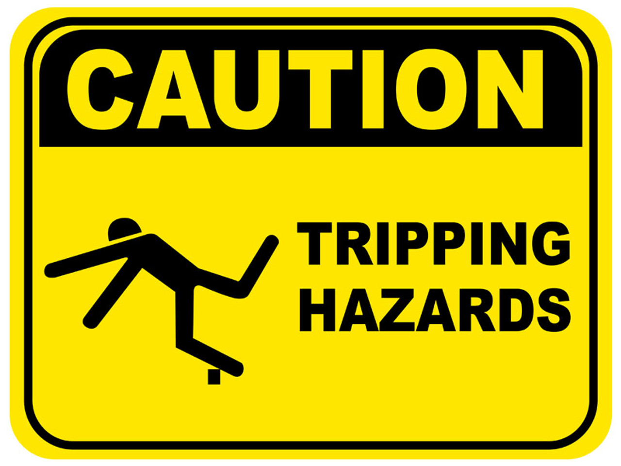 trip hazard sign