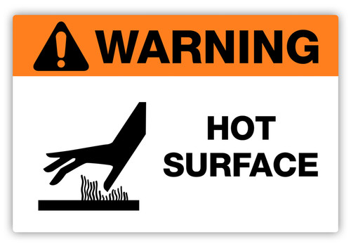 Warning - Hot Surface Label | Creative Safety Supply