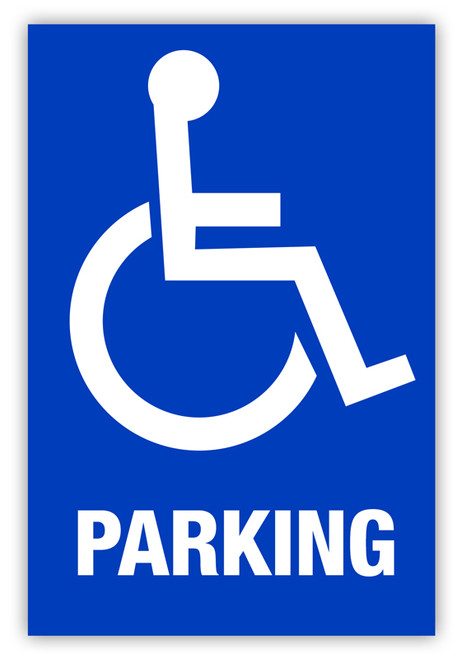handicap parking label creative safety supply