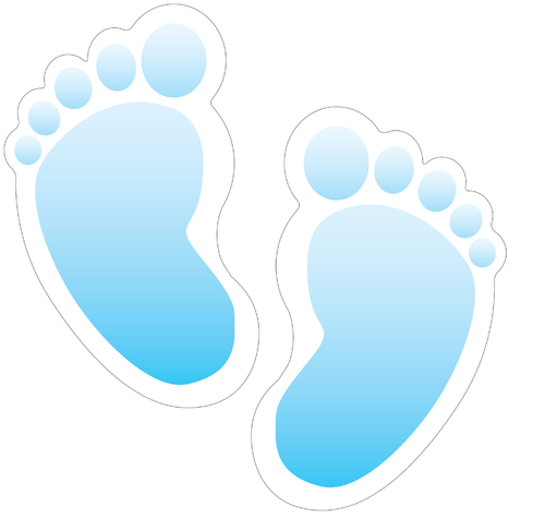baby footprints peel and stick creative safety supply