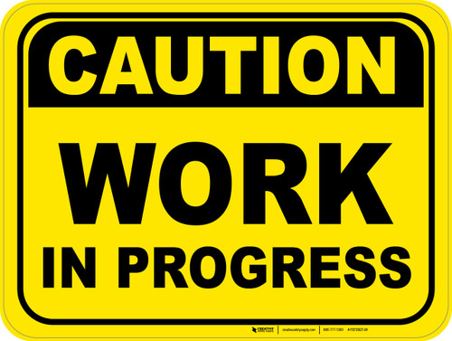 caution work in progress floor sign creative safety supply