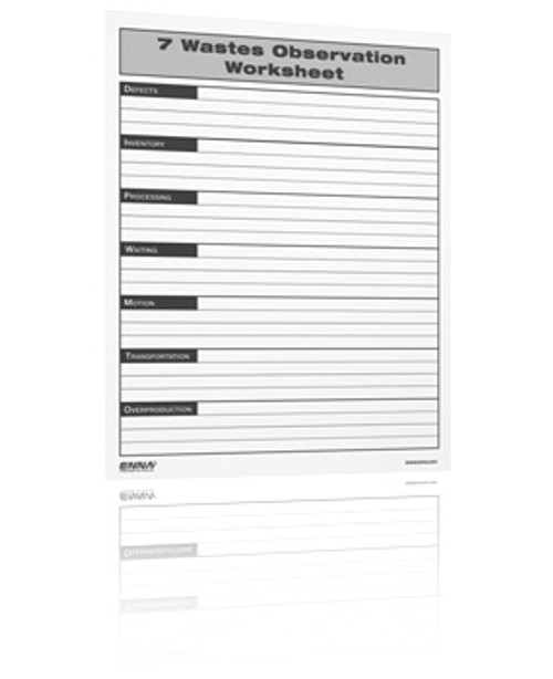 7 waste observation form lean forms and information al observation form