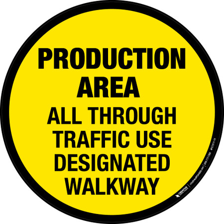 Production Area - Floor Sign | Creative Safety Supply