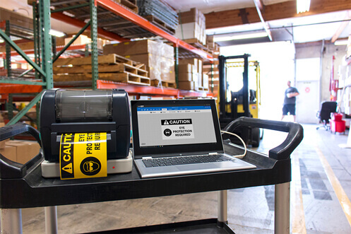 electrical safety signs LabelTac with LabelSuite