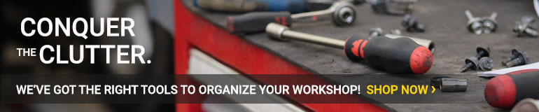 shop for tools to organize your workshop Conquer the Clutter