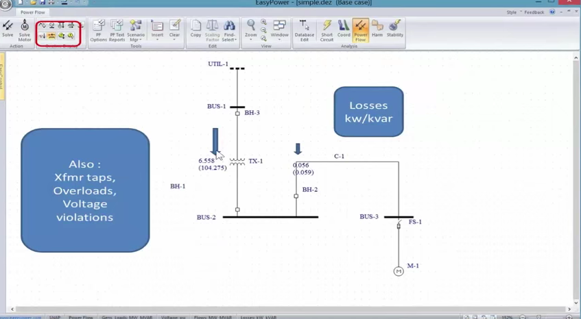Easy Power Arc Flash Software screenshot Easy Power Screenshot