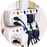 overloading circuits Overloaded Electrical Outlet
