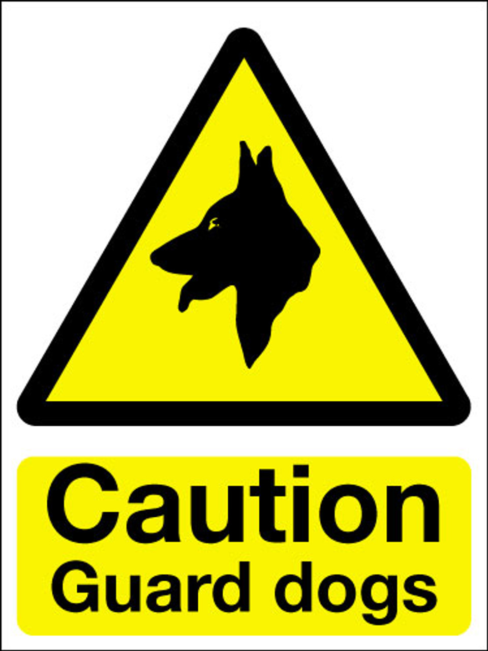 Caution Guard Dogs Sign - Signs 2 Safety