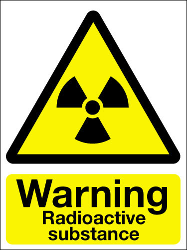 Warning Radioactive Substance Sign Signs 2 Safety
