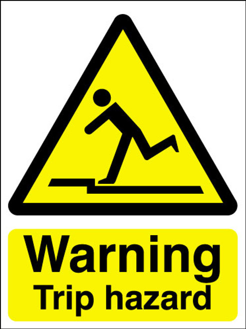 caution trip hazard sign pdf