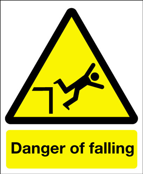 Falling For Danger Ch 20 Danger of falling sign - Signs 2 Safety
