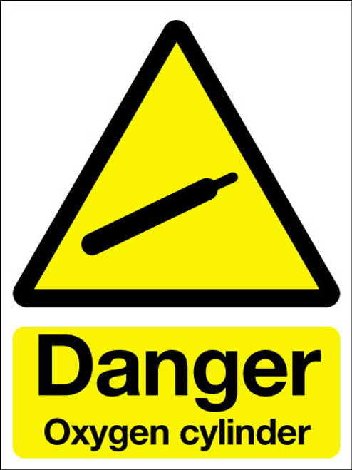 Medical oxygen cylinder labels