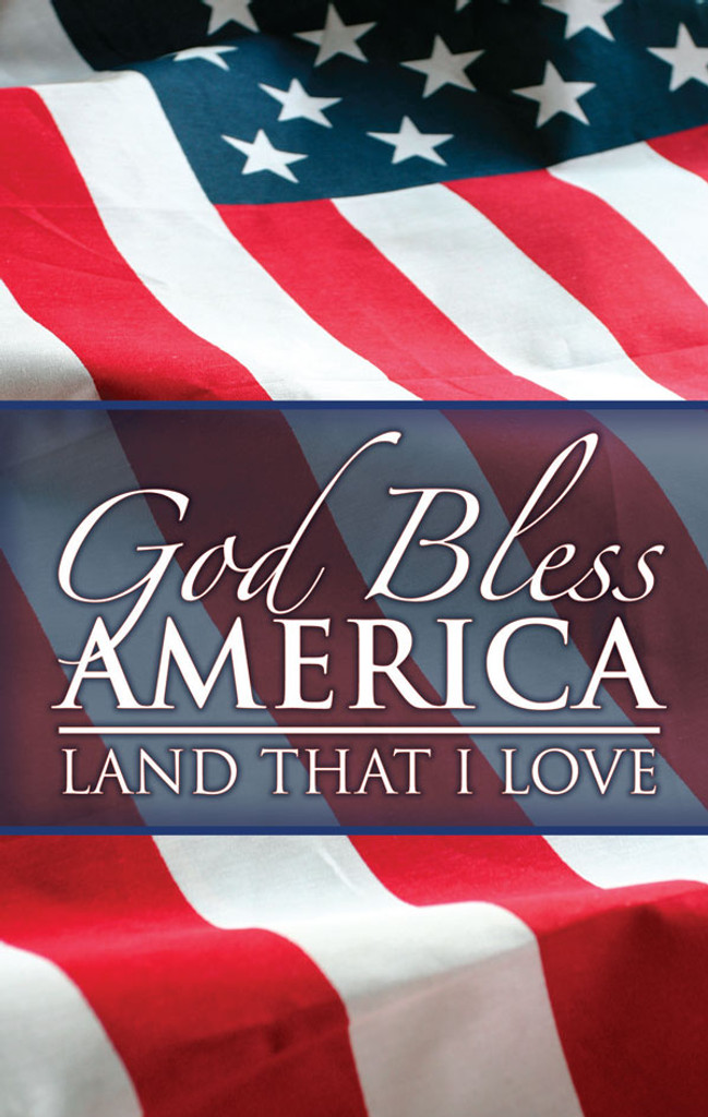 Gospel Tract God Bless America   GodBlessAmericaStarsStripes Cover  17872.1492139607 