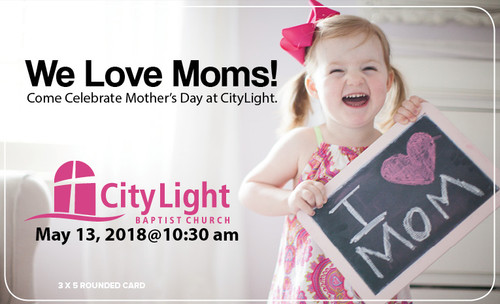 Mother's Day-Happy Child-3x5 Card
