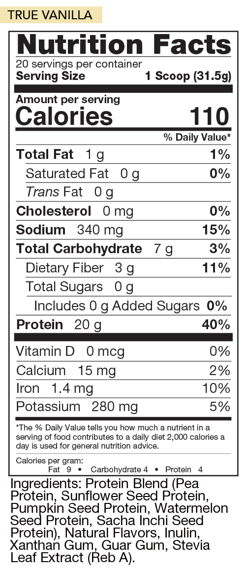 True Vanilla Nutrition