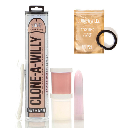Clone-A-Willy Vibrator Kit in Original & Adjustable Cock Ring