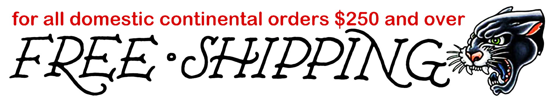 Free shipping on all orders $250+ Free shipping on all orders $250+