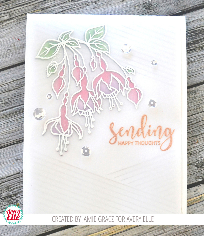Avery Elle Fuchsia Clear Stamps & Die