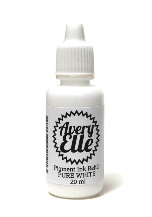 Our Pure White Ink Refills extends the life of our Pure White Pigment Ink Pads.