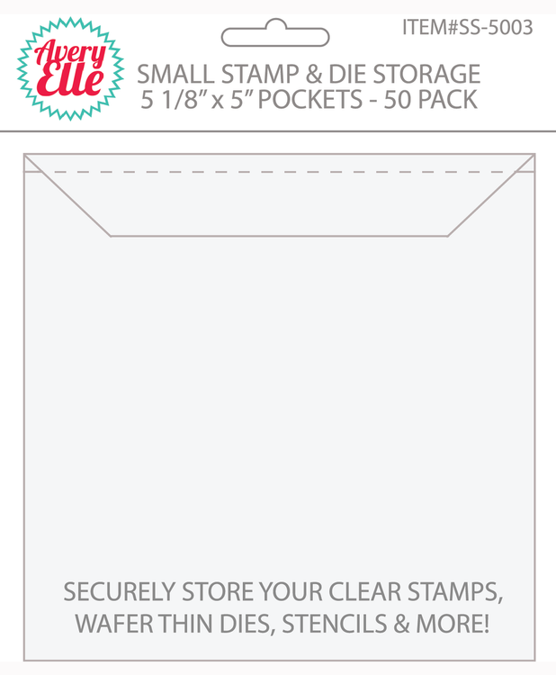 Small Stamp and Craft Die Storage Pockets