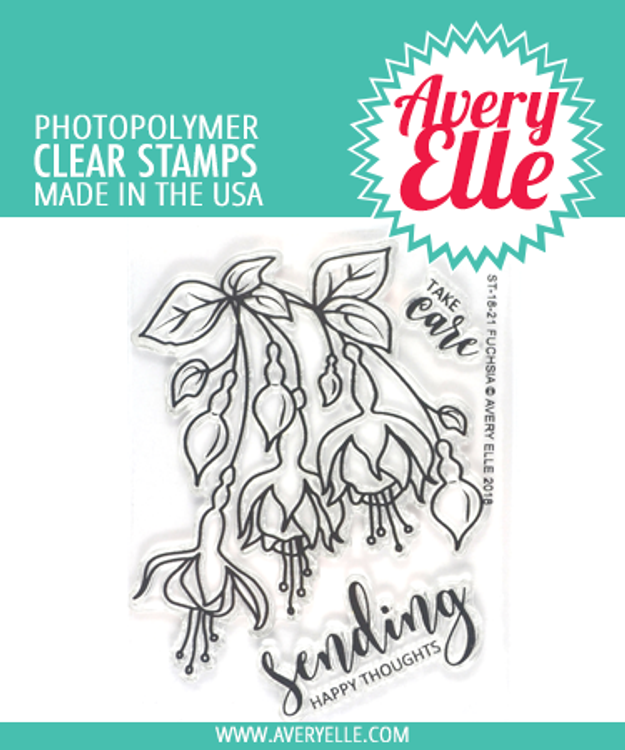 Avery Elle Fuchsia Clear Stamps