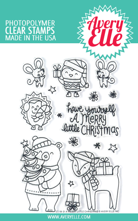 Avery Elle A Merry Little Christmas Clear Stamps