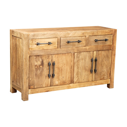 4 DOOR 3 DR SIDEBOARD (ELM) (F035)