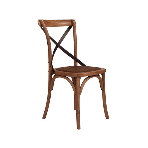 CROSS BACK CHAIR OAK, DARK ST (CBC01)