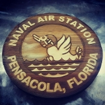 7" Wood NAS Pensacola Logo 7" Wood NAS Pensacola Logo