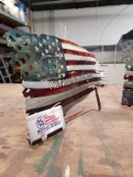 Battle Worn Flag Business Card Holder Battle Worn Flag Business Card Holder