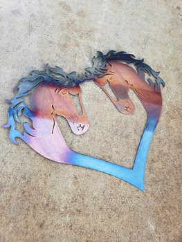 "Beautiful Disaster" Horse heart. "Beautiful Disaster" Horse heart.