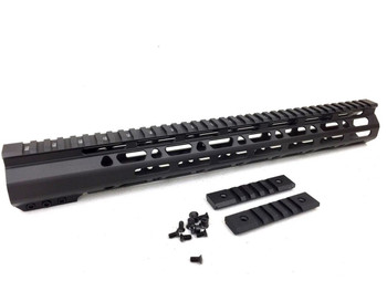 15" Ultra-Light Super Slim MLok Handguard Free Float with 2 rails AR15 223 5.56 15" Ultra-Light Super Slim MLok Handguard Free Float with 2 rails AR15 223 5.56
