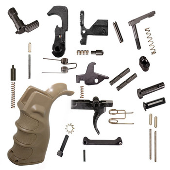 Complete LPK - Lower Parts Kit AR15 223/5.56 w/ TAN Grip Complete LPK - Lower Parts Kit AR15 223/5.56 w/ TAN Grip