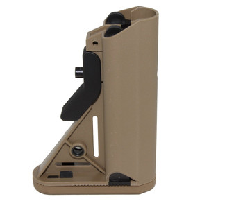 STOCK KIT BUFFER TUBE CHEEK REST 6-POSITION MIL SPEC CARBINE STOCK AR15 223 5.56 TAN 1 STOCK KIT BUFFER TUBE CHEEK REST 6-POSITION MIL SPEC CARBINE STOCK AR15 223 5.56 TAN 1