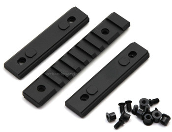 QTY 3 Rails KeyMod Picatinny Accessory Rail Set, 4.5" 8 Slots, 2x 3.35" 5-slot QTY 3 Rails KeyMod Picatinny Accessory Rail Set, 4.5" 8 Slots, 2x 3.35" 5-slot