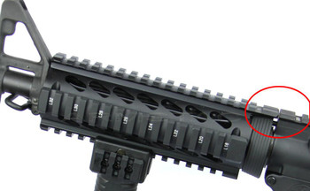 6.7" inch Carbine Length Quad Rail Handguard 2 Piece Drop-In w/ Dridge rail AR15 223/5.56 6.7" inch Carbine Length Quad Rail Handguard 2 Piece Drop-In w/ Dridge rail AR15 223/5.56