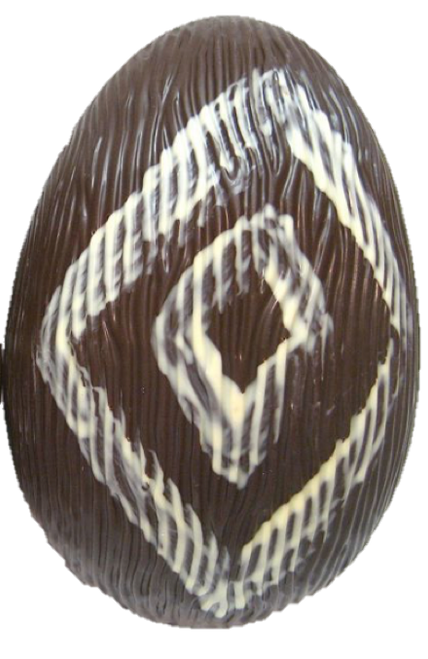 Hollow dark chocolate art egg 215mm high $35.00 Hollow dark chocolate art egg 215mm high $35.00